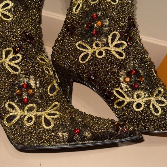 Vintage Colin Stuart Embroidered Beaded beautiful Boots not box size 8 - Picture 15 of 17